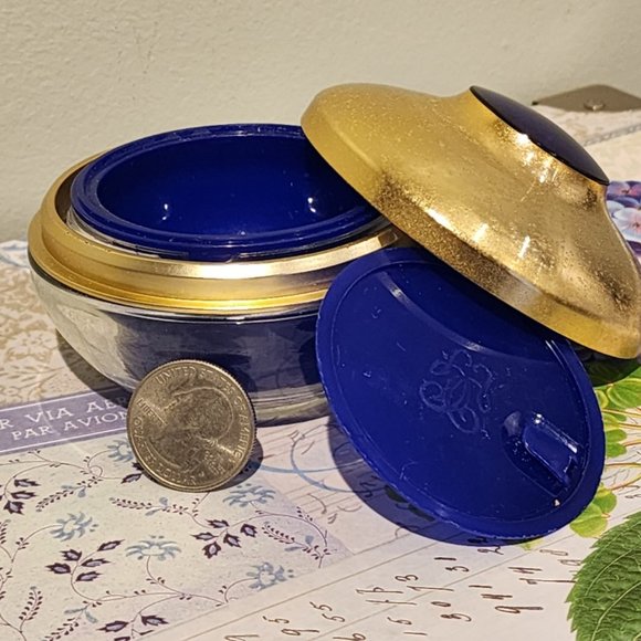 Vintage Guerlain Orchidee Imperiale Cream Container with Gold Tone Metal Lid #1 - Picture 10 of 13